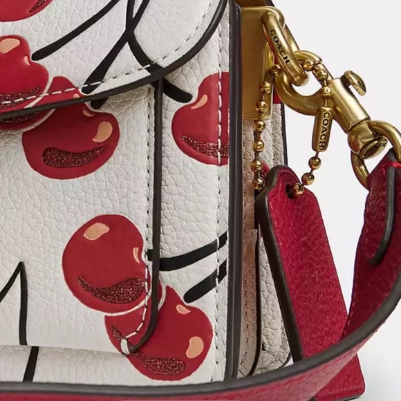 Authentic Coach Shoulder Cherry 🍒 Tabby - Picture 4 of 4